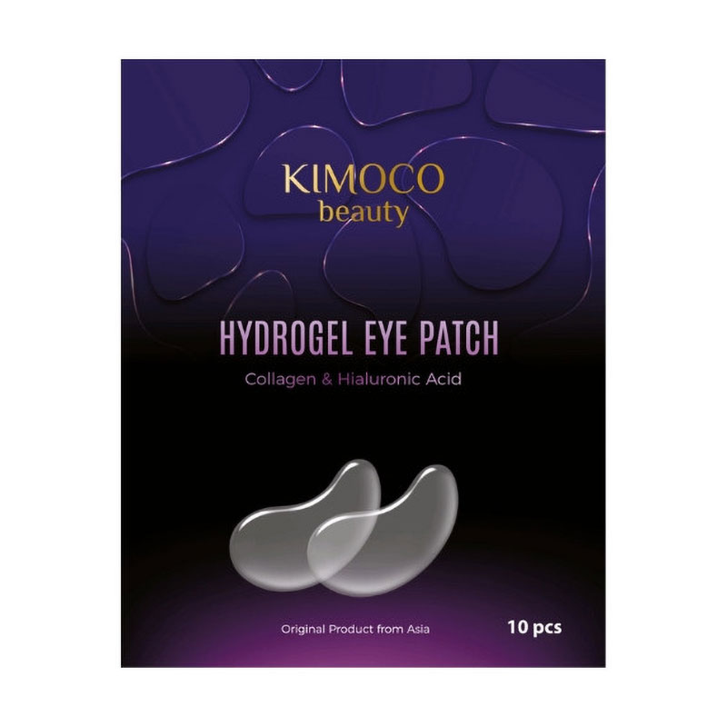 Гідрогелеві патчі для шкіри навколо очей Kimoco Beauty Hydrogel Eye Patch Collagen &amp; Hyaluronic Acid з колагеном та гіалуроновою кислотою, 10 шт